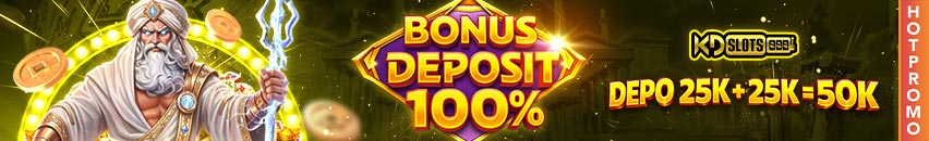 KDSLOTS X BONUS DEPOSIT 100% TANPA TURNOVER