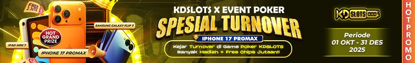 KDSLOTS X EVENT POKER GRAND PRIZE SPESIAL IPHONE 17 PROMAX