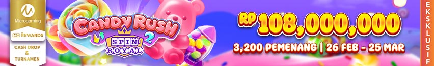 KDSLOTS X MG TOURNAMENT & CASHDROP CANDY RUSH SPIN ROYAL 2