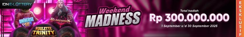 KDSLOTS X IDN E-LOTTERY WEEKEND MADNESS
