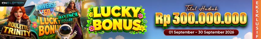 KDSLOTS X IDN E-LOTTERY LUCKY BONUS CASH DROP