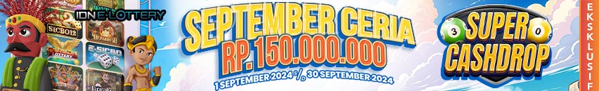 KDSLOTS X E-LOTTERY SUPER CASH DROP SEPTEMBER CERIA